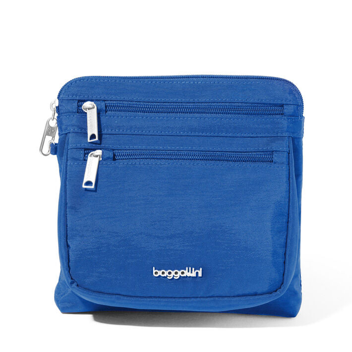 Baggallini Securtex Anti-Theft Crossbody - Lapis