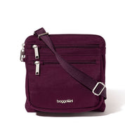 Baggallini Securtex Anti-Theft Crossbody - Mulberry