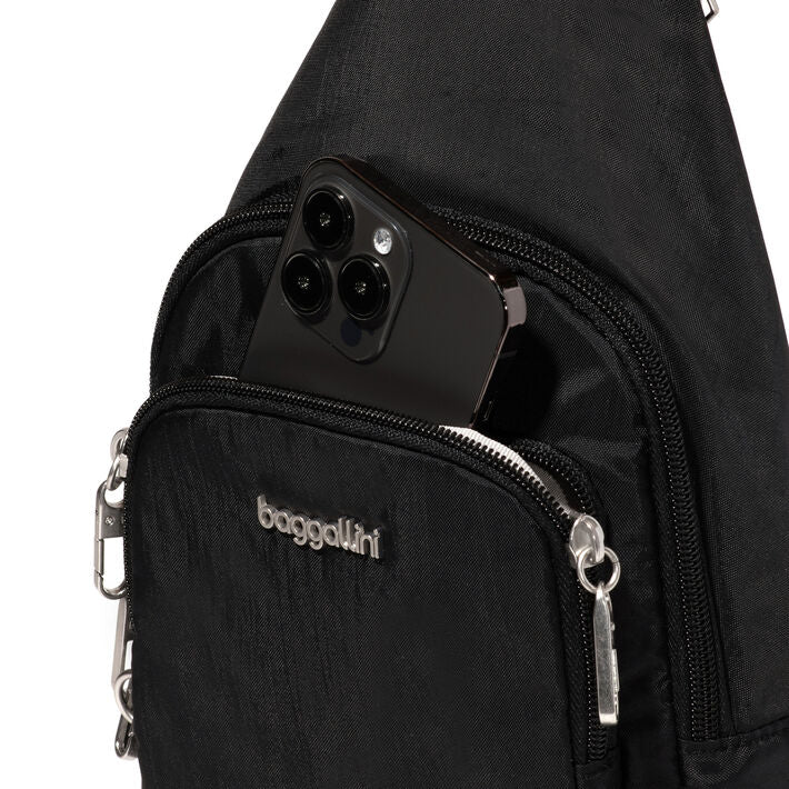 Baggallini Securtex Anti-Theft Daytripper Sling - Black