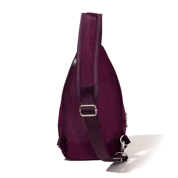 Baggallini Securtex Anti-Theft Daytripper Sling - Mulberry