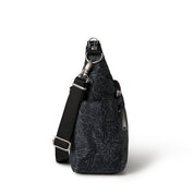 Baggallini Anti-theft Free Time Crossbody - Midnight Blossom Print