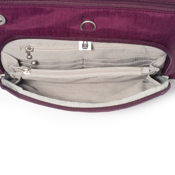 Baggallini Anti-theft Memento Crossbody Bag - Mulberry