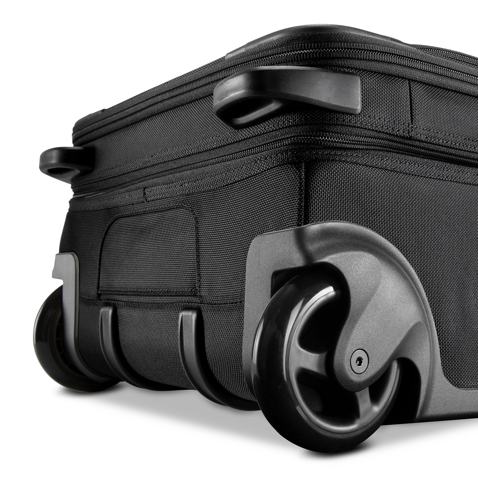 Ricardo Flight Essentials Softside Carry-On - Black, Flat View of Wheels
