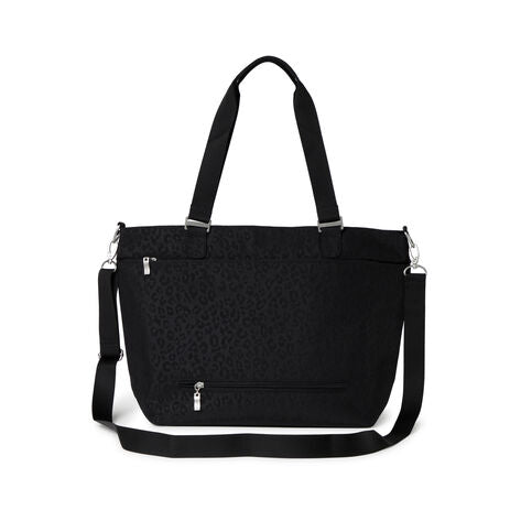 Baggallini Avenue Tote - Black Cheetah Emboss