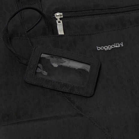 Baggallini Avenue Tote - Black Cheetah Emboss