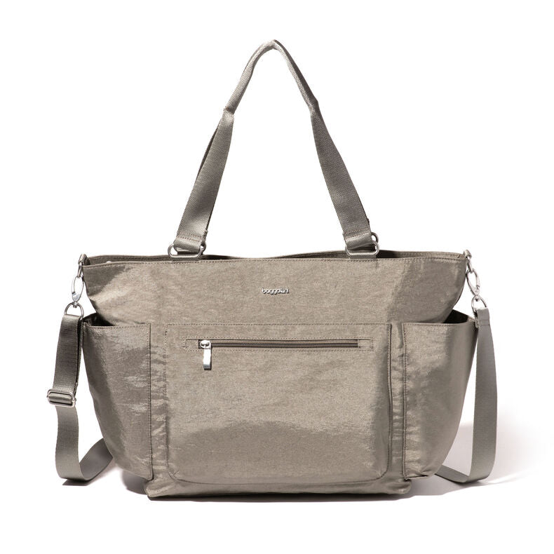 Baggallini Modern Avenue Tote - Sterling Shimmer