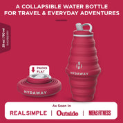 Hydaway Collapsible Water Bottle with Spout 25OZ - Rasberry