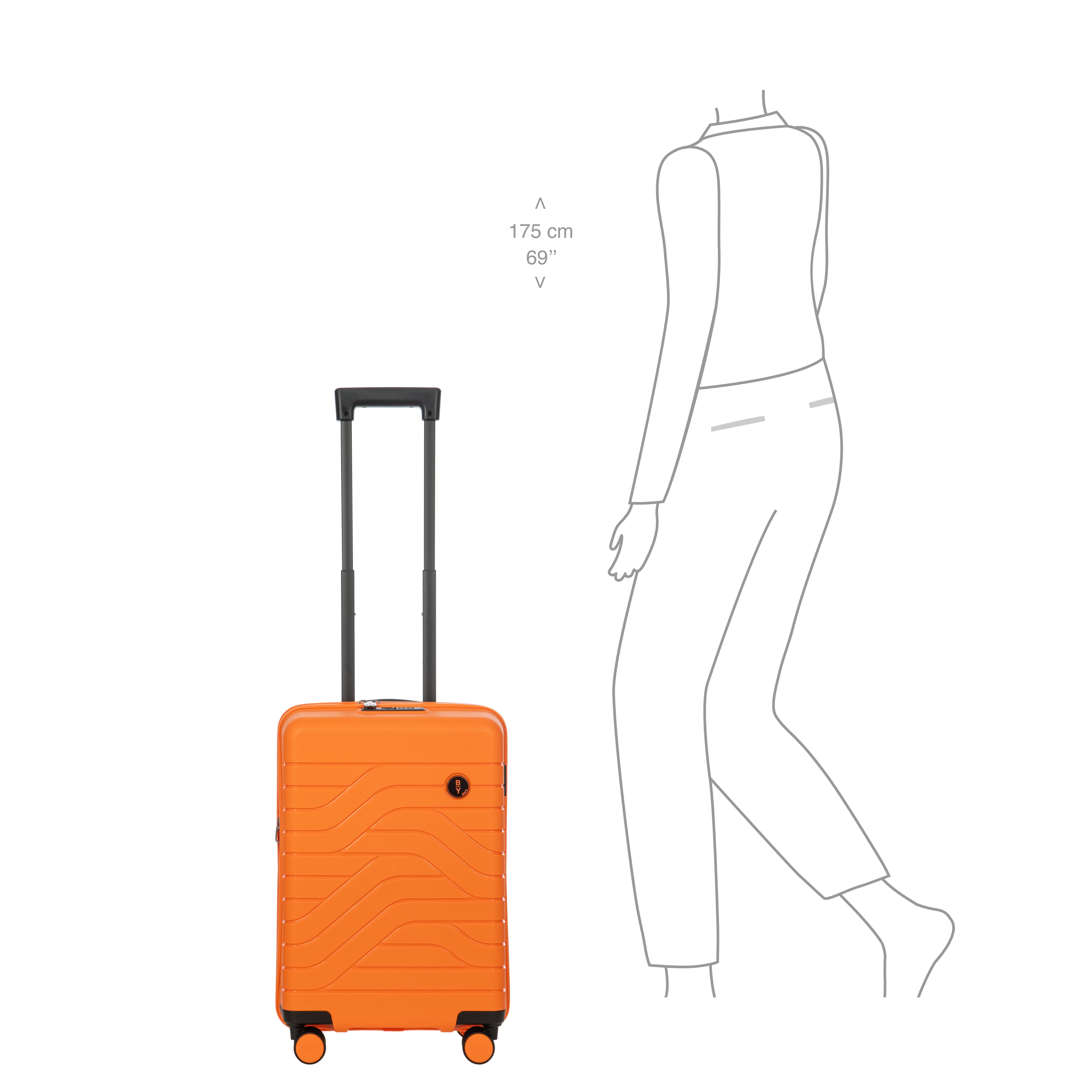 Bric's B|Y Ulisse 21" Expandable Spinner - Orange