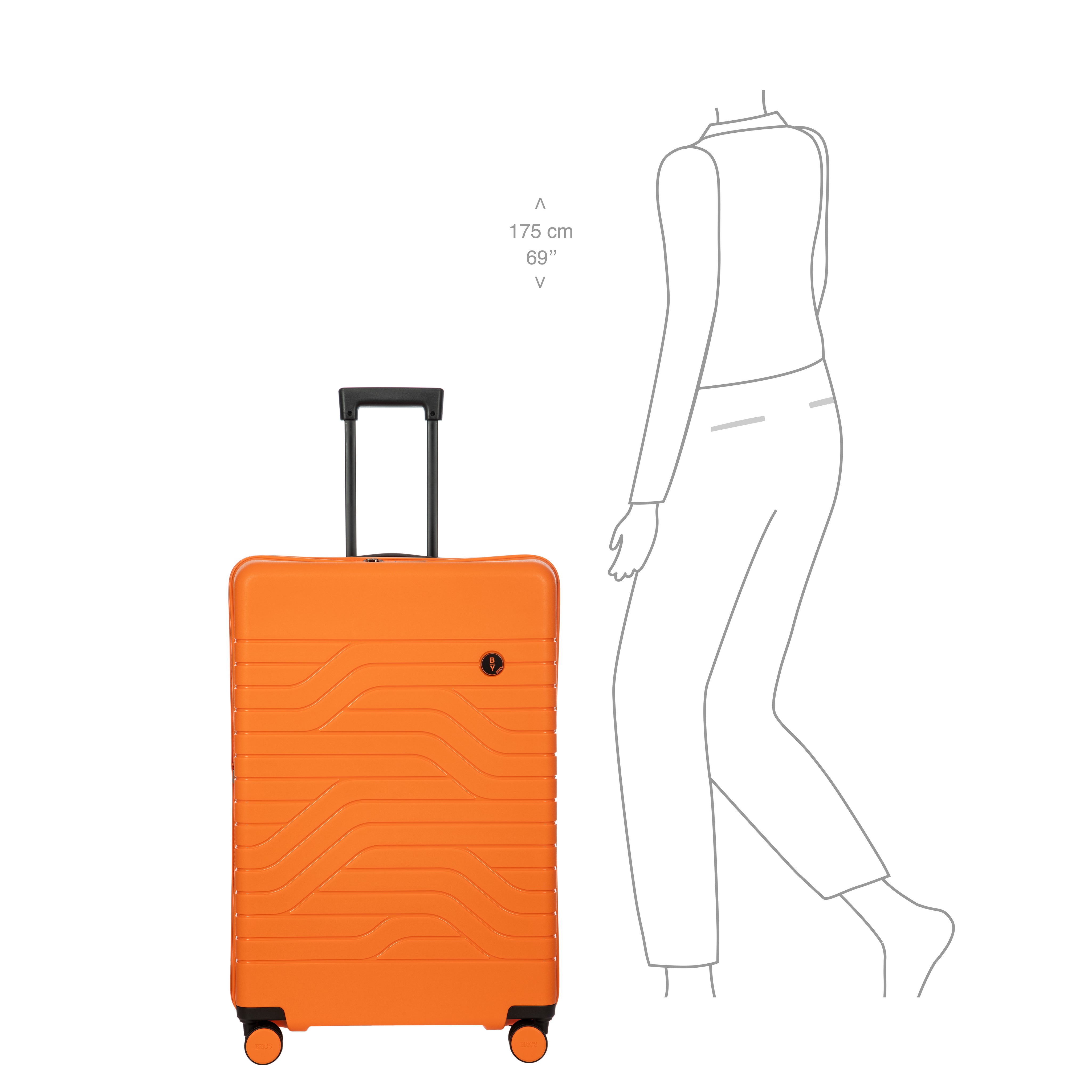 Bric’s B|Y Ulisse 28" Expandable Spinner - Orange