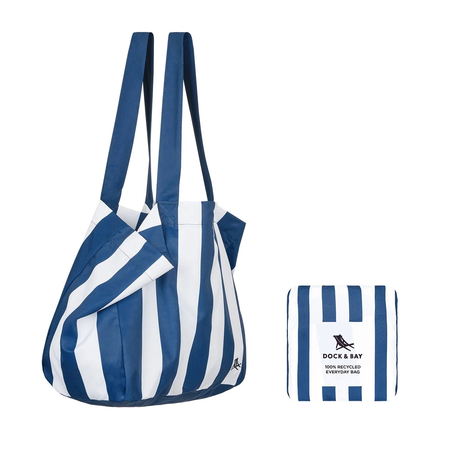 Dock & Bay Foldaway Tote Bag - Whitsunday Blue