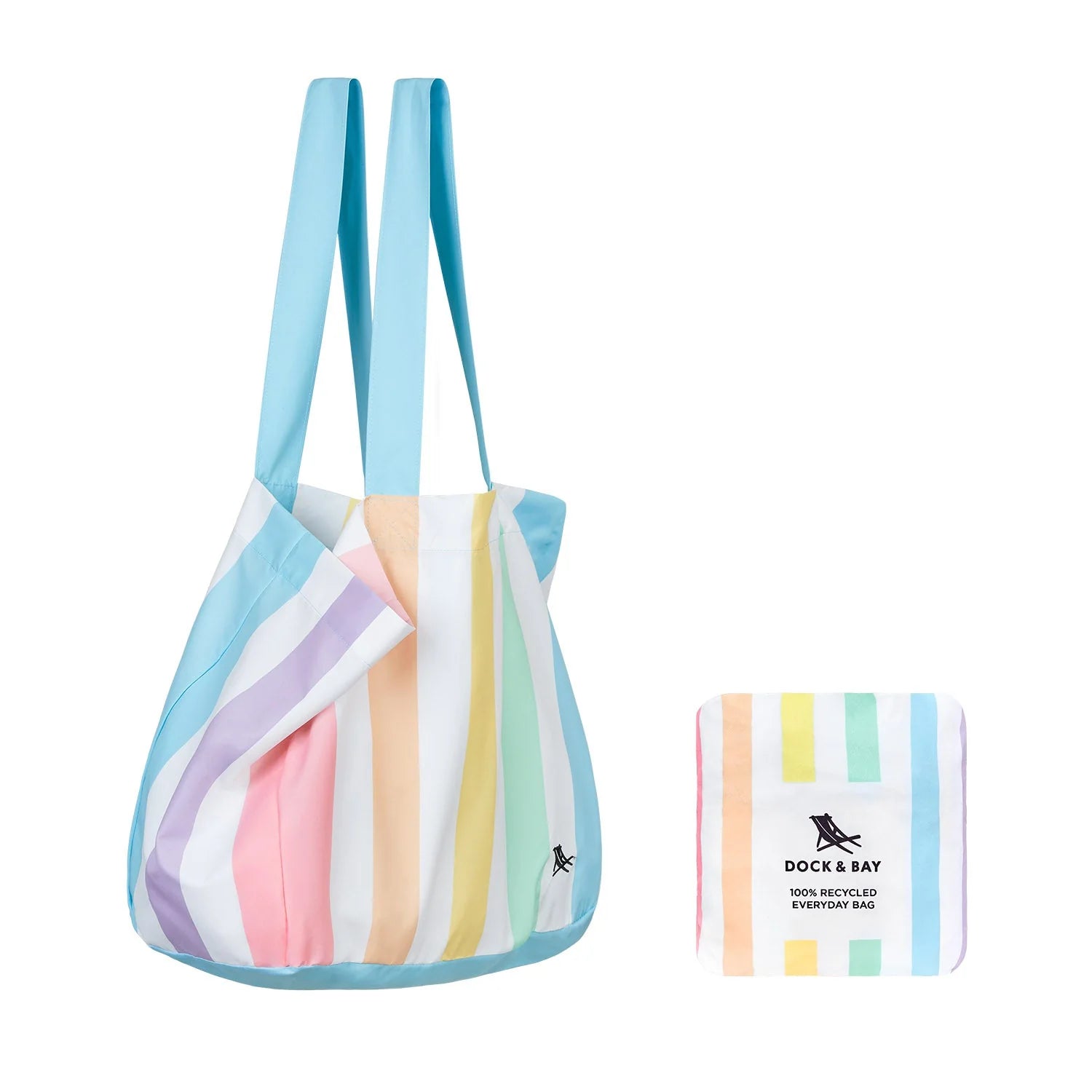 Dock & Bay Foldaway Tote Bag - Unicorn Waves