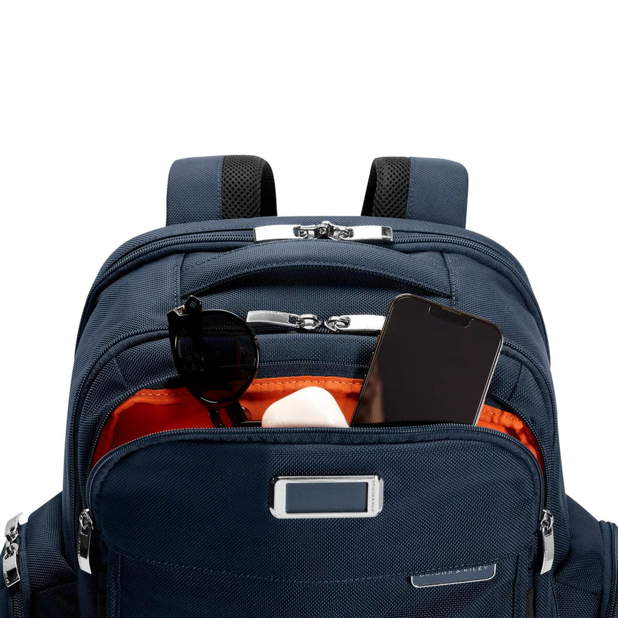 Briggs & Riley Baseline Traveler Backpack - Navy