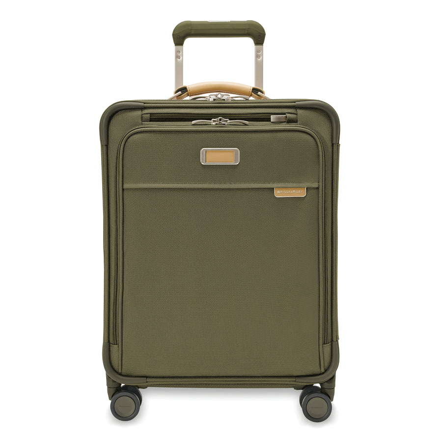 Briggs & Riley Baseline Global Carry On Spinner - Olive