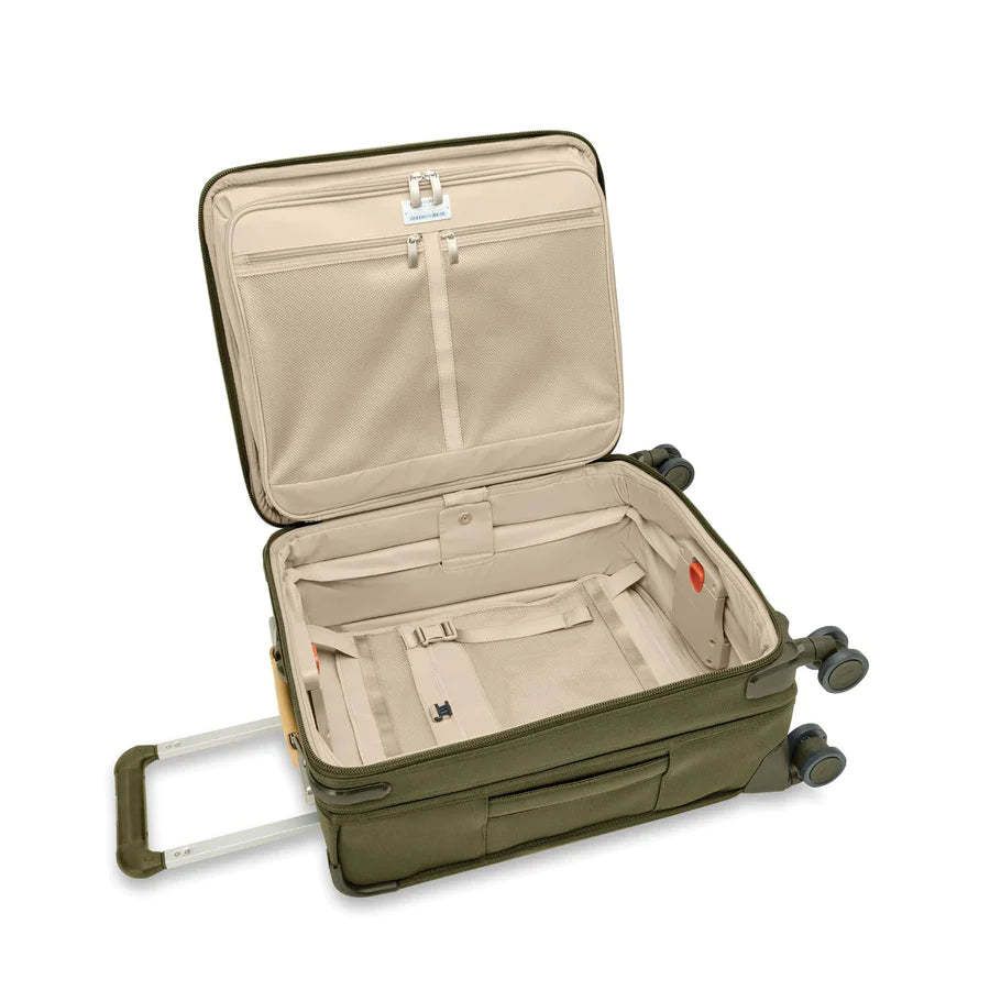 Briggs & Riley Baseline Global Carry On Spinner - Olive