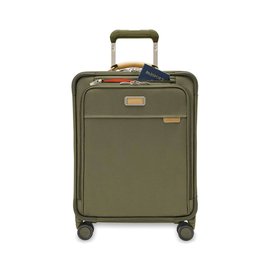 Briggs & Riley Baseline Global Carry On Spinner - Olive