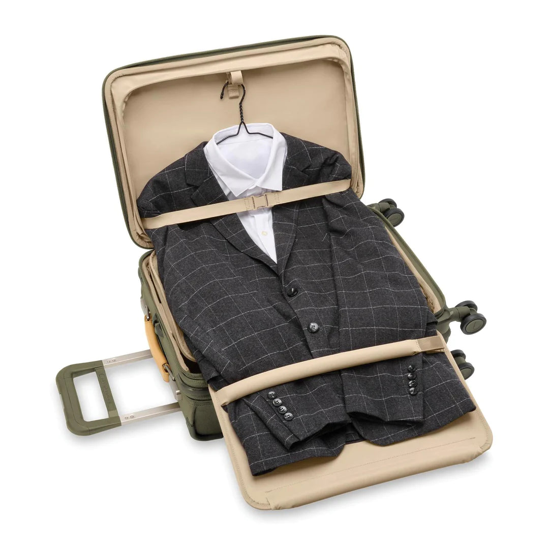 Briggs & Riley Baseline Essential 22" Carry-On Expandable Spinner - Olive