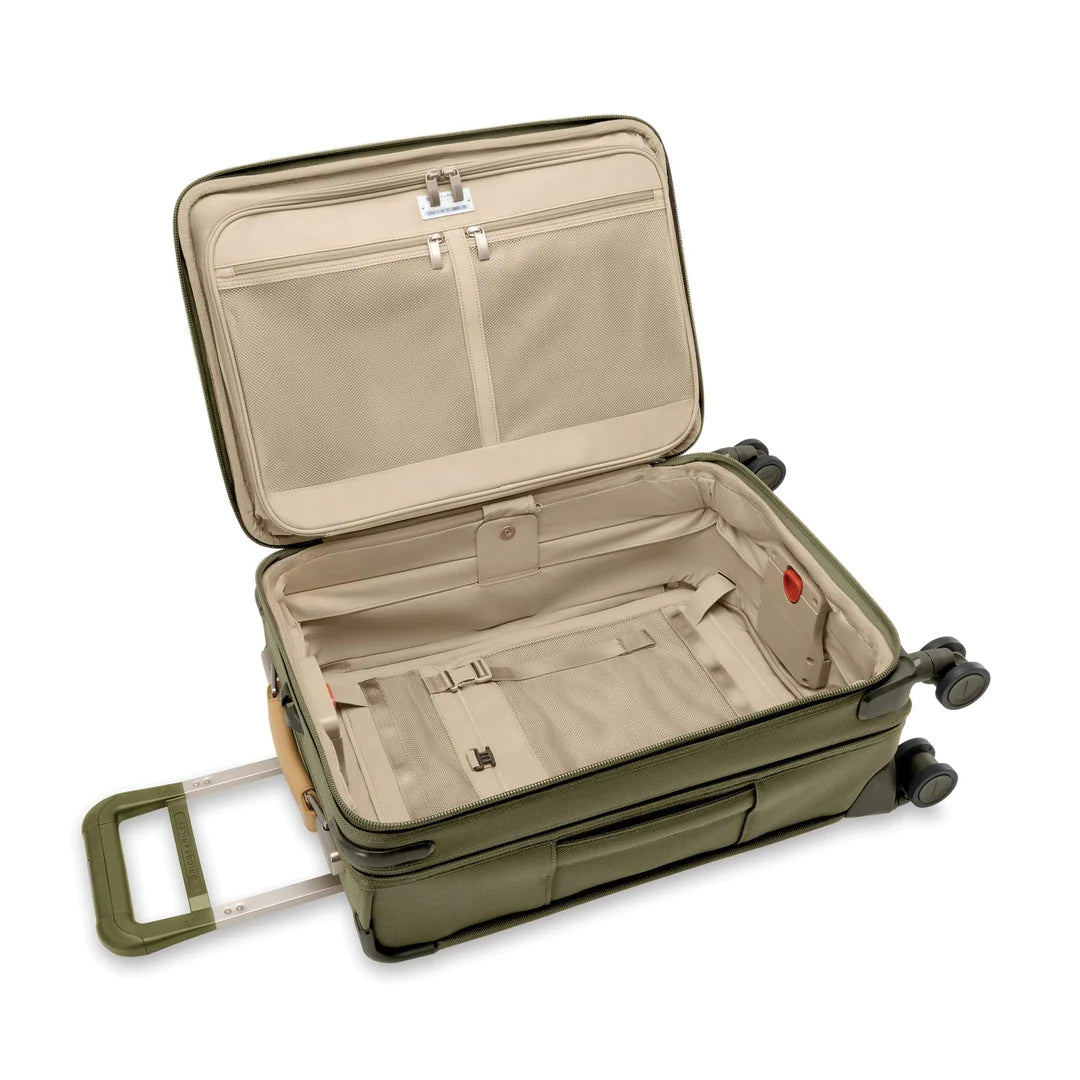 Briggs & Riley Baseline Essential 22" Carry-On Expandable Spinner - Olive