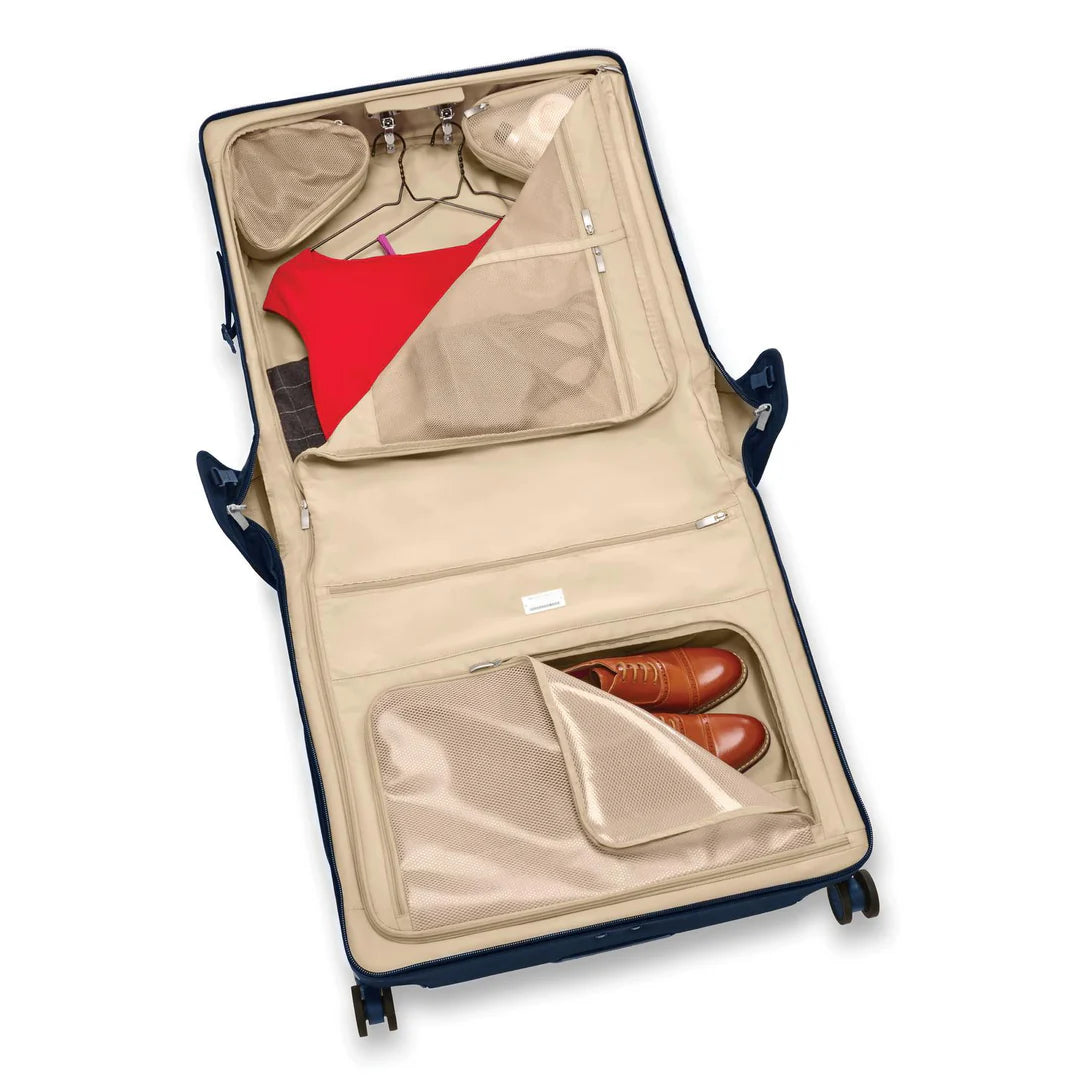 Briggs & Riley Baseline Deluxe Wardrobe Garment Bag Spinner - Navy