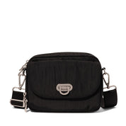 Baggallini Coastal Flip Lock Camera Bag Crossbody - Black