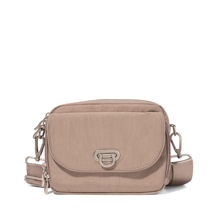 Baggallini Coastal Flip Lock Camera Bag Crossbody - Moonrock