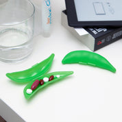 Kikkerland Design Peapod Pill Case - Green