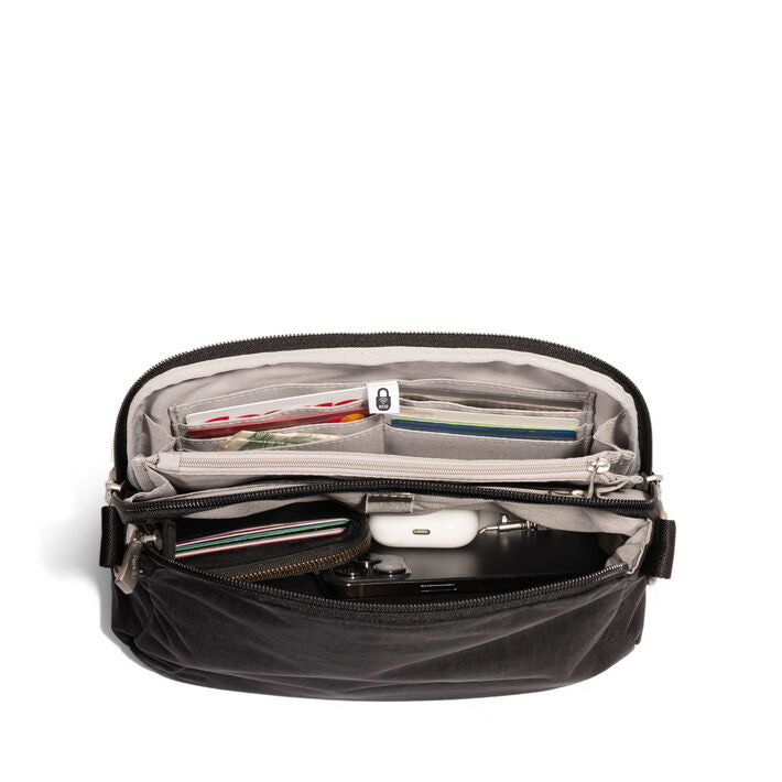 Baggallini Coastal Flip Lock Crossbody - Black