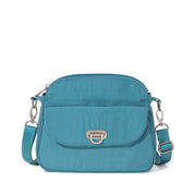 Baggallini Coastal Flip Lock Crossbody - Seaside Blue