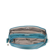 Baggallini Coastal Flip Lock Crossbody - Seaside Blue