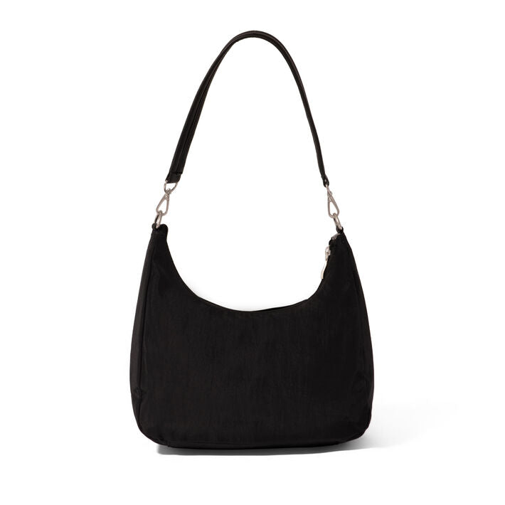 Baggallini  Coastal Flip Lock Half Moon Bag - Black