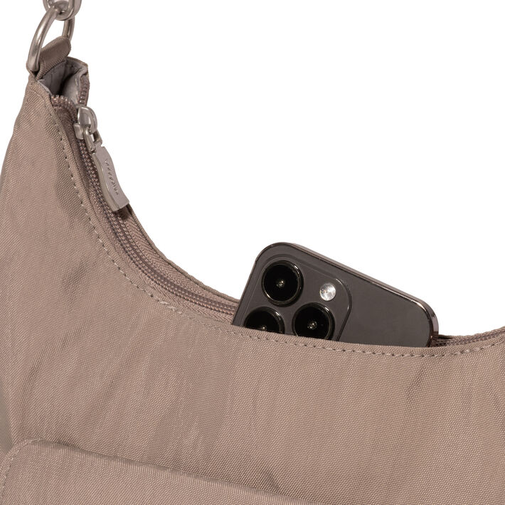 Baggallini  Coastal Flip Lock Half Moon Bag - Moonrock