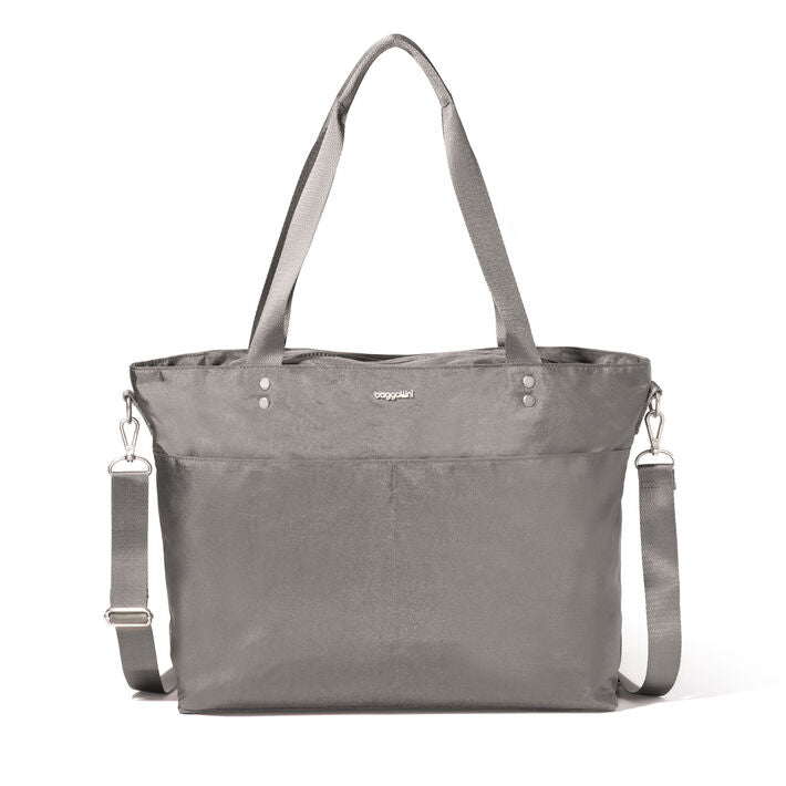 Baggallini Carryall Laptop Tote - Sterling Shimmer