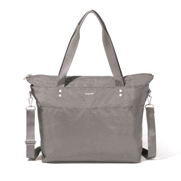 Baggallini Carryall Laptop Tote - Sterling Shimmer