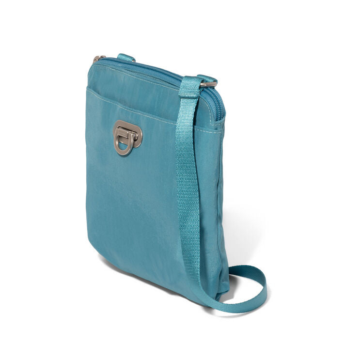 Baggallini Coastal Flip Lock Mini Crossbody  - Seaside Blue