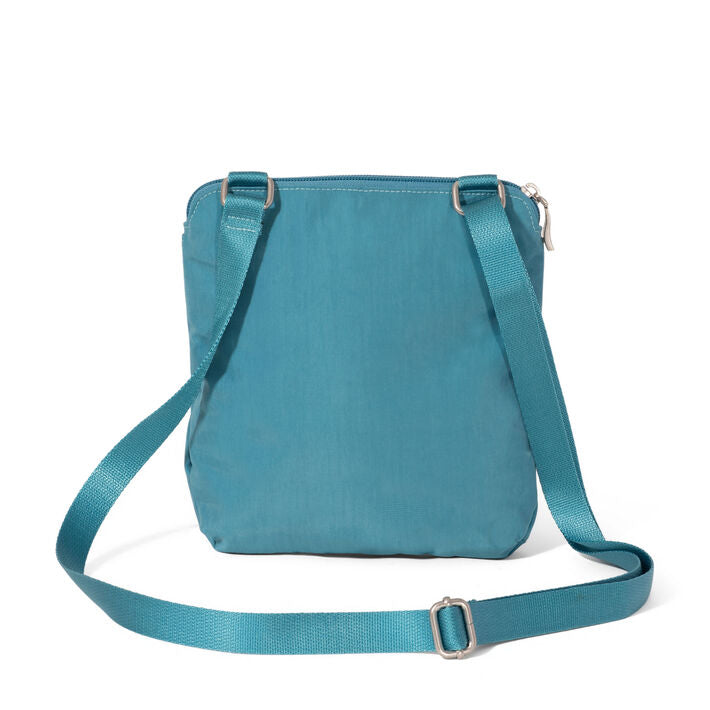 Baggallini Coastal Flip Lock Mini Crossbody  - Seaside Blue