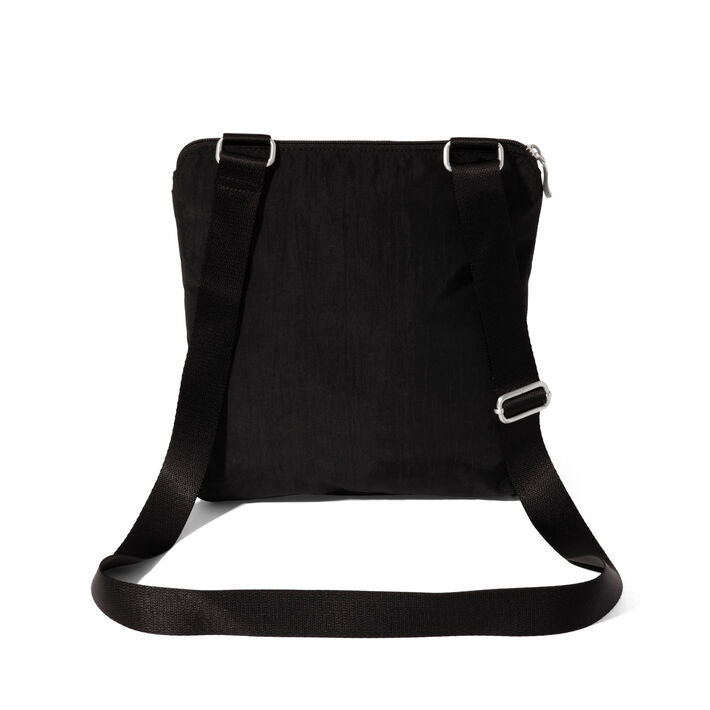 Baggallini  Coastal Flip Lock Slim Crossbody - Black