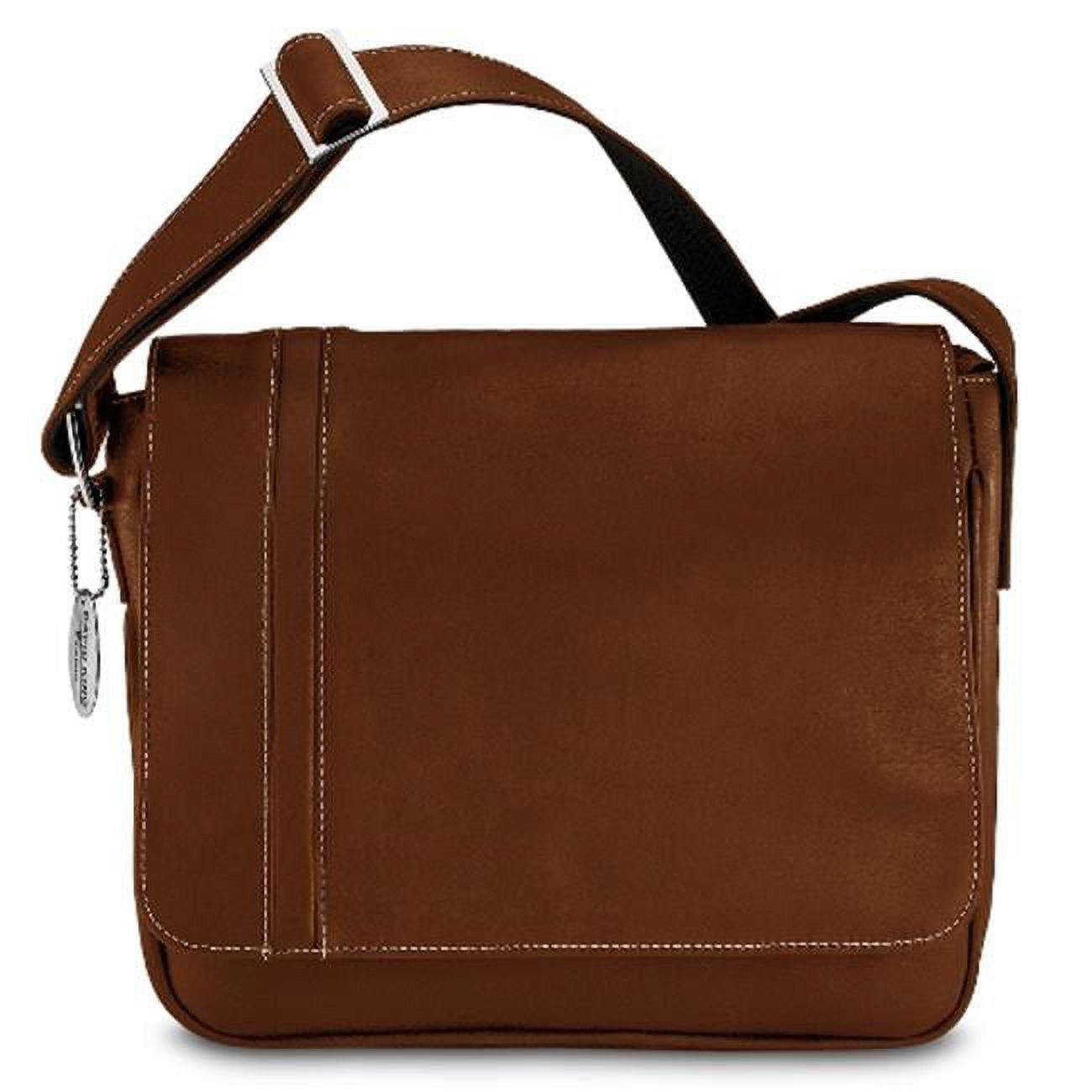 David King Medium  Leather Messenger Tan