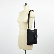 Baggallini Horizon Crossbody - Black with Sand Lining