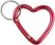 Bison Designs Mini Heart Carabiner Assorted