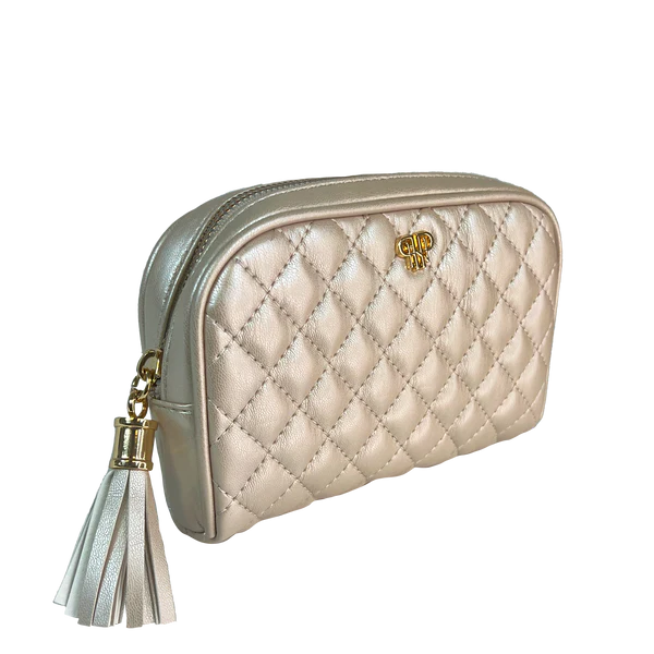 PurseN Small Makeup Case - Pearl Quilted