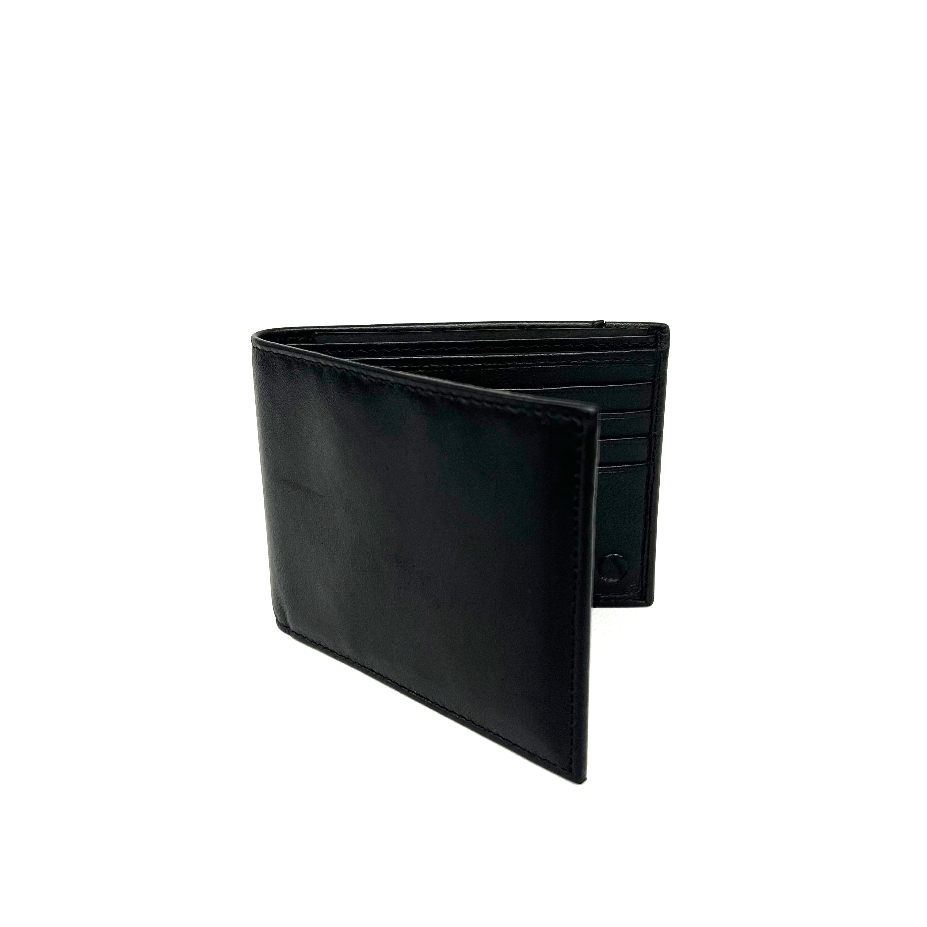 Capitol Leather RFID Wallet w/ID & Rear Pocket - Black