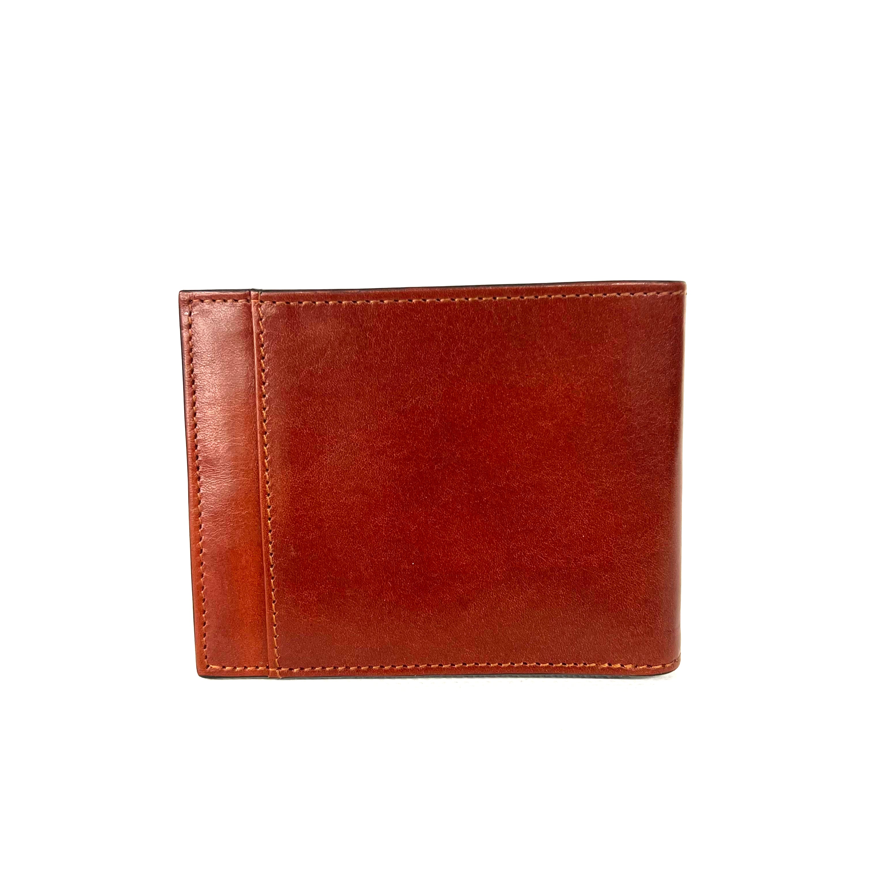 Capitol Leather Card RFID Wallet w/ID & Rear Pocket- Acacia