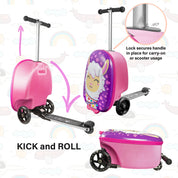 Kiddietotes Alpine Llama Carry On Luggage Scooter