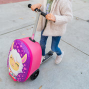 Kiddietotes Alpine Llama Carry On Luggage Scooter