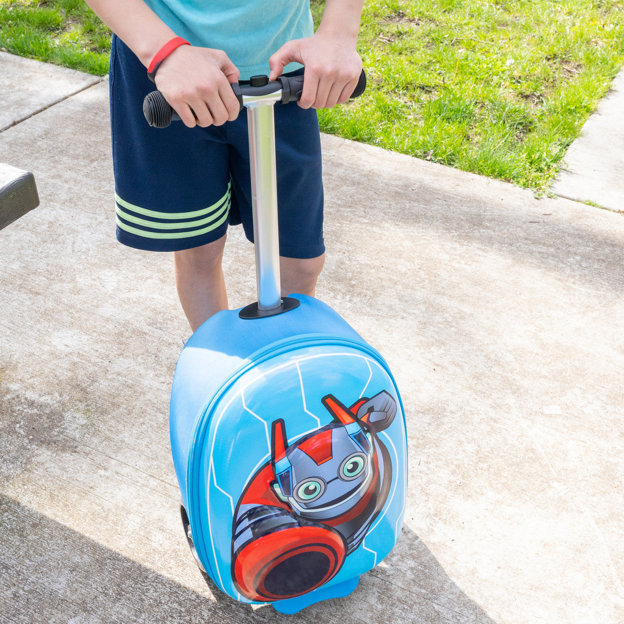 Kiddietotes Robot Carry On Luggage Scooter