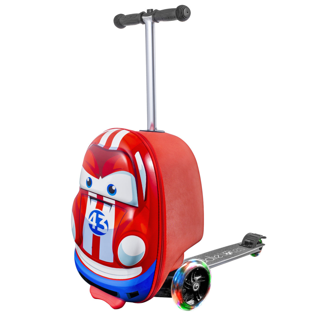 Kiddietotes Race Car Luggage Scooter