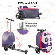 Kiddietotes Panda Luggage Scooter