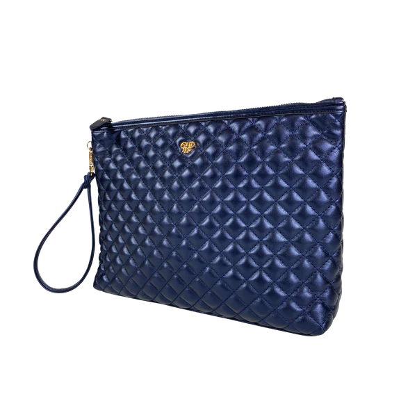 PurseN Large Litt Makeup Case Navy Pearl