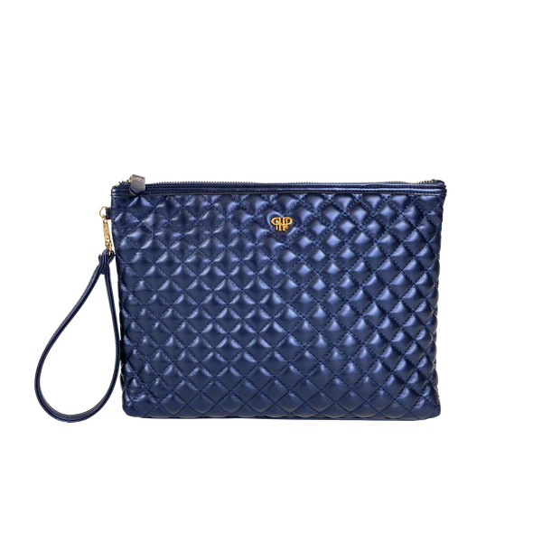 PurseN Large Litt Makeup Case Navy Pearl