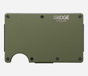 Ridge RFID Wallet - Matte Olive Titanium