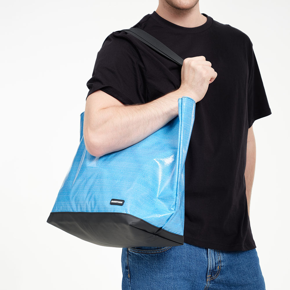 Rareform Blake Tote - Light Blue w/Stripe